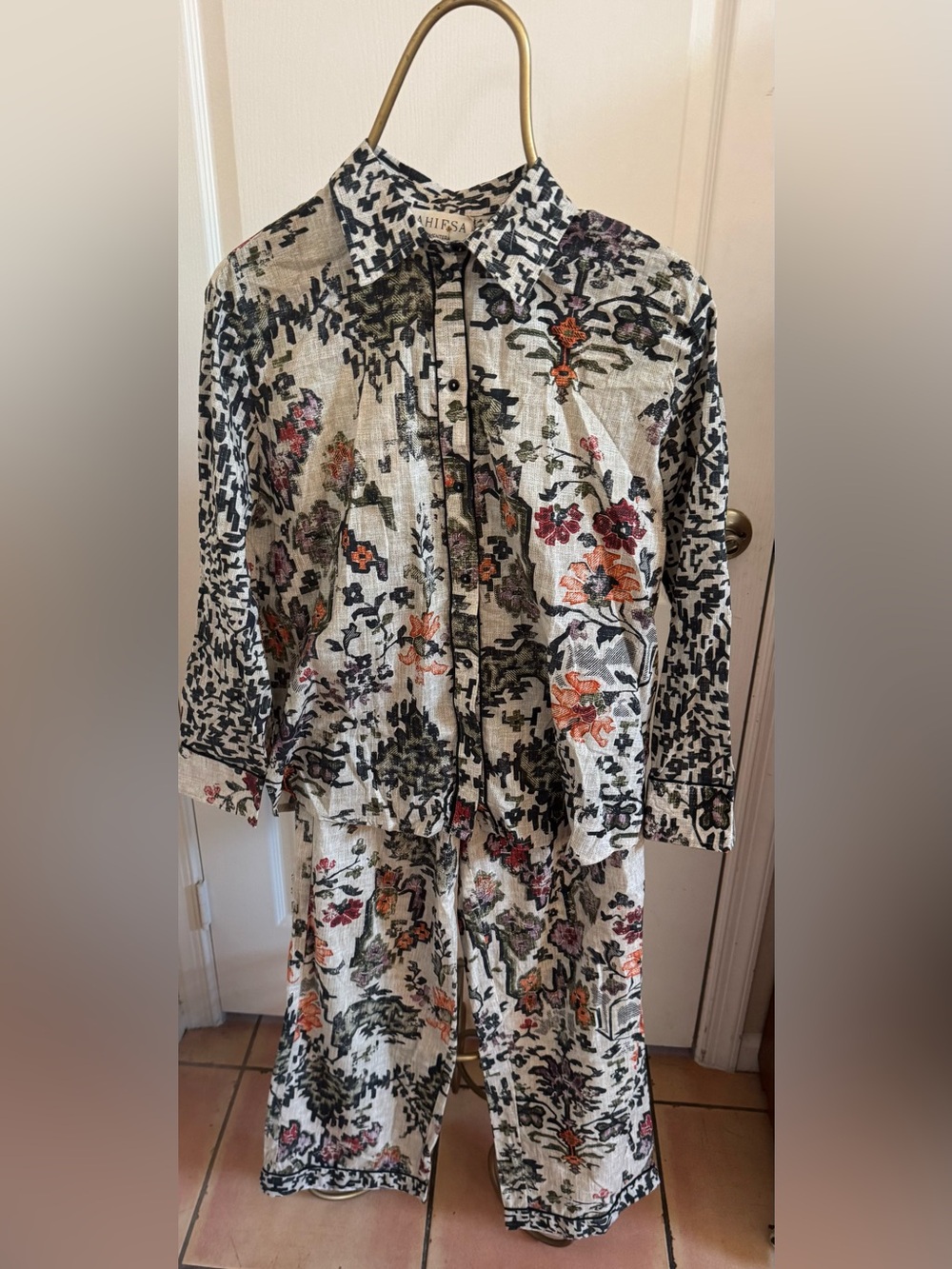 Pahies Formentera 2 piece lounging outfit NWT